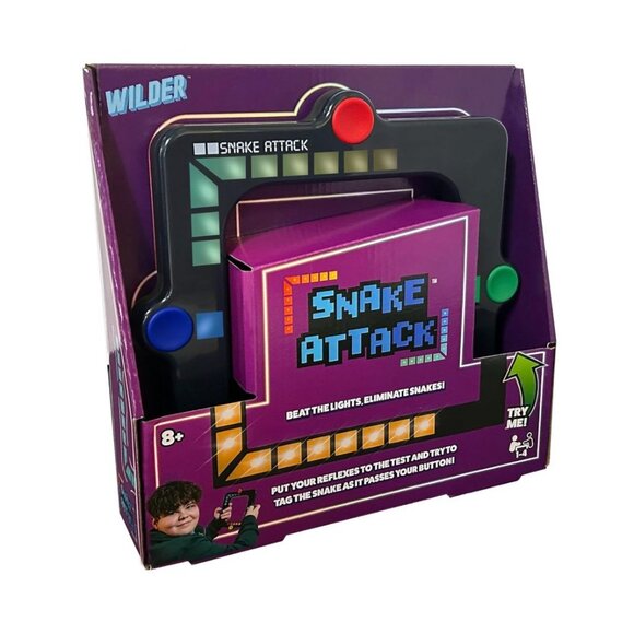 Snake Attack Electronic Handheld Game – Solo and Multiplayer Reflex Game for Kid - Picture 3 of 5